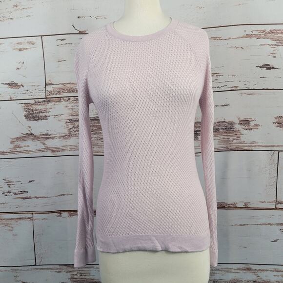 Marine Layer Virginia Sweater Lavender Perforated Size Small - Picture 1 of 8